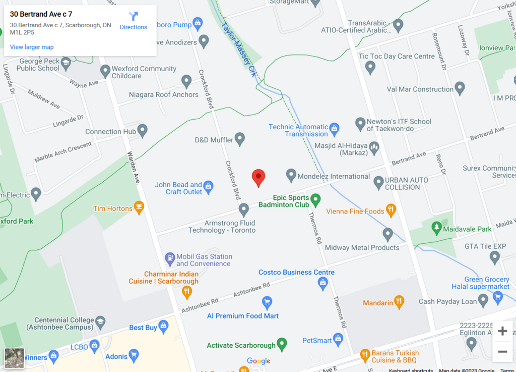 Rambo Fitness is located at 30 Bertrand Ave. Unit C-7 Scarborough, ON M1L 2P5